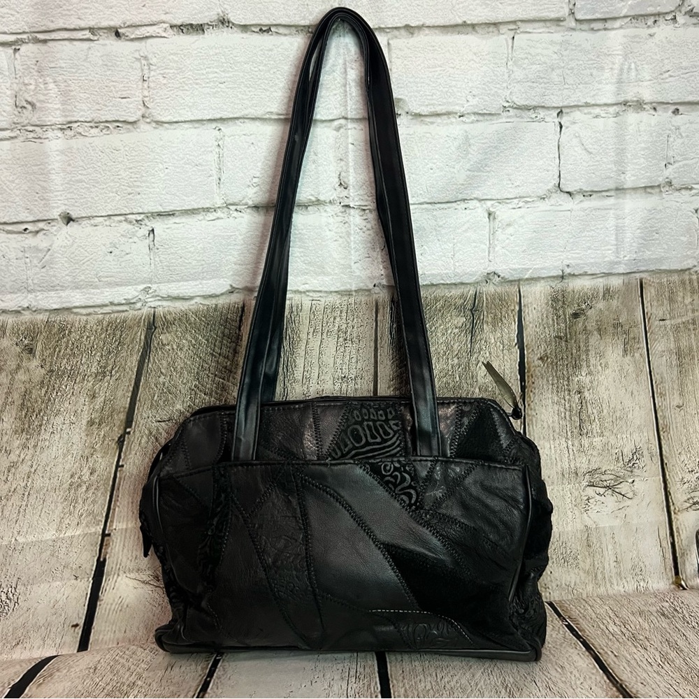 BOUTIQUE - genuine leather shoulder bag - Picture 1 of 11